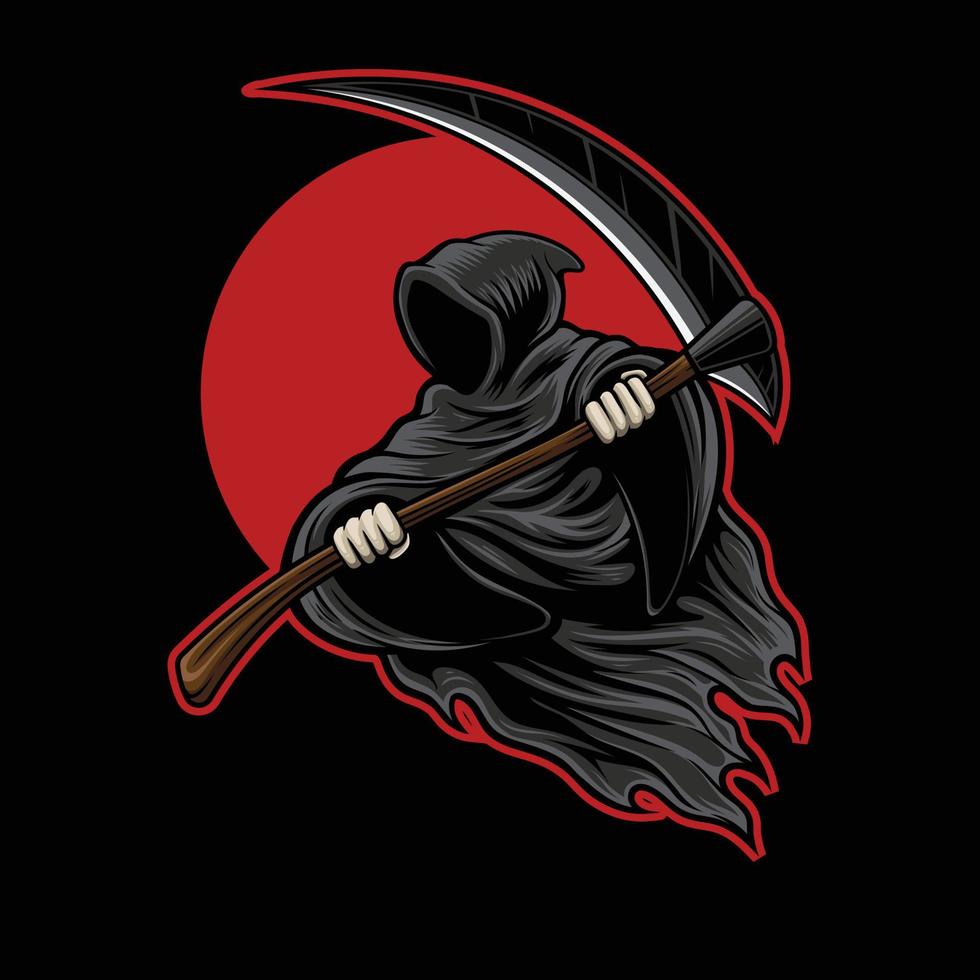 Scary Grim Skull vector