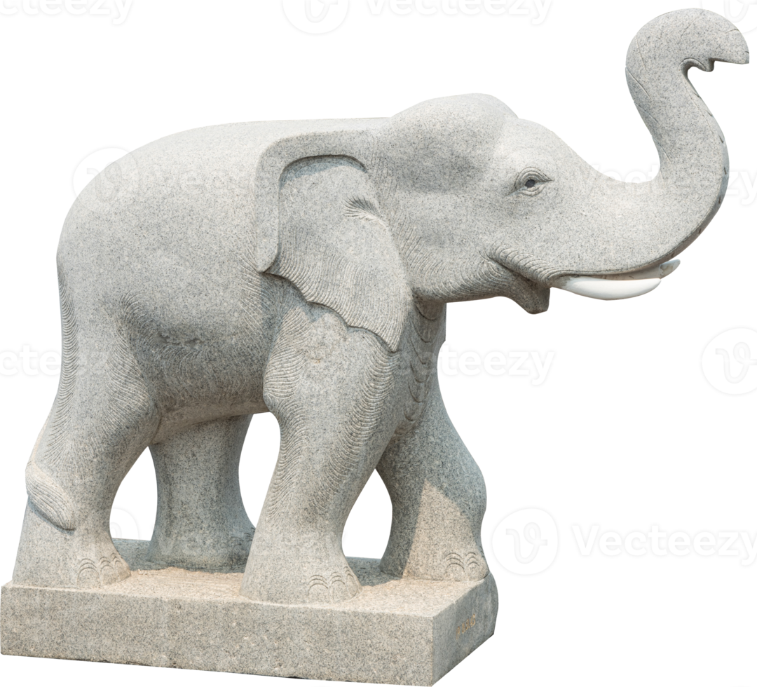 a estátua de um elefante isolado png