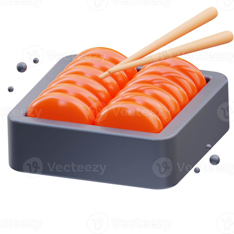Korean Icon, Songpyeon with chopsticks 3d Illustration png
