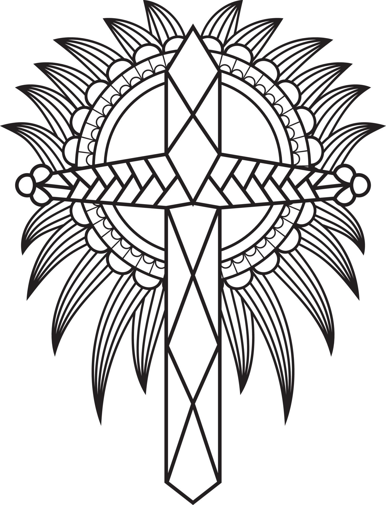 How To Draw A Cross With A Heart