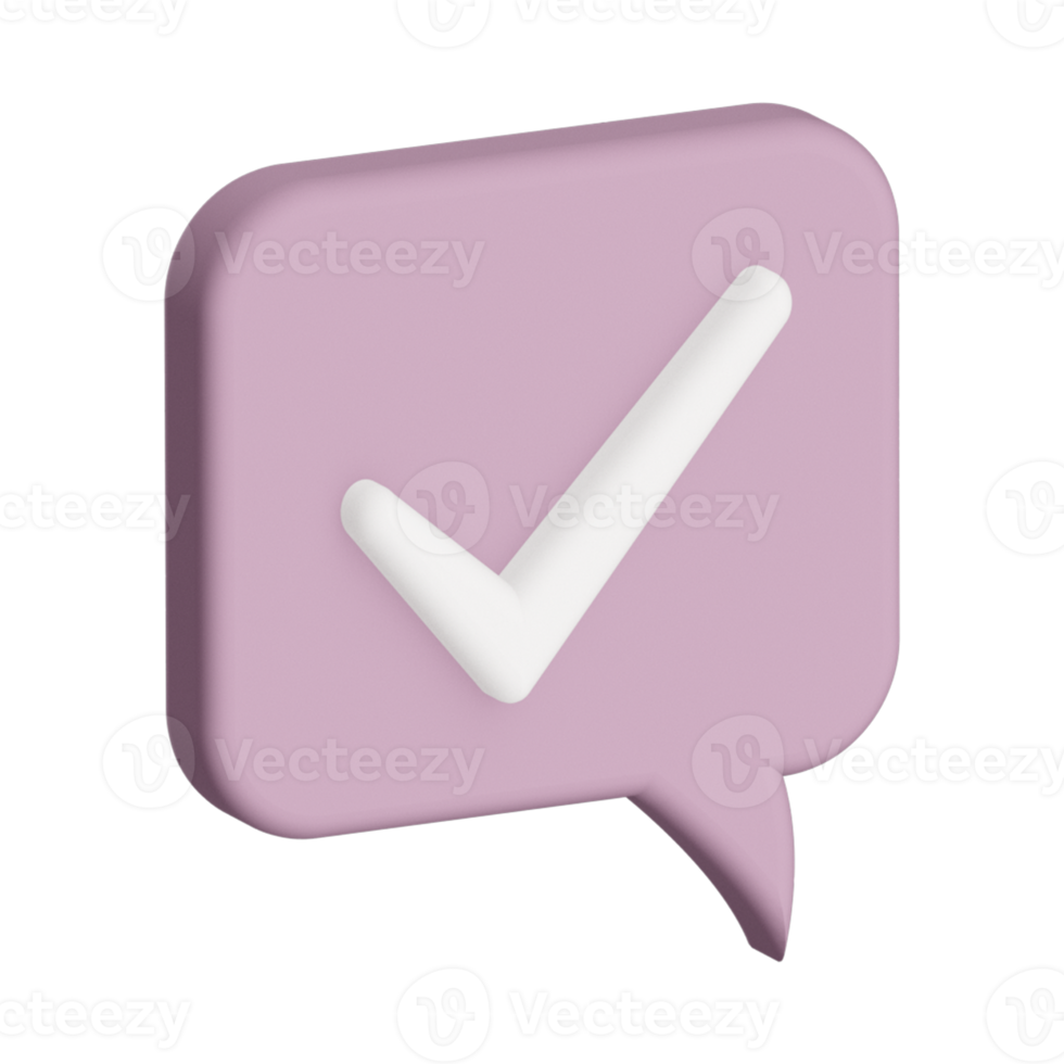 3D - rendering speech bubble design isolated 3d icons, isolated on white background. 3D Chat icon set design. png
