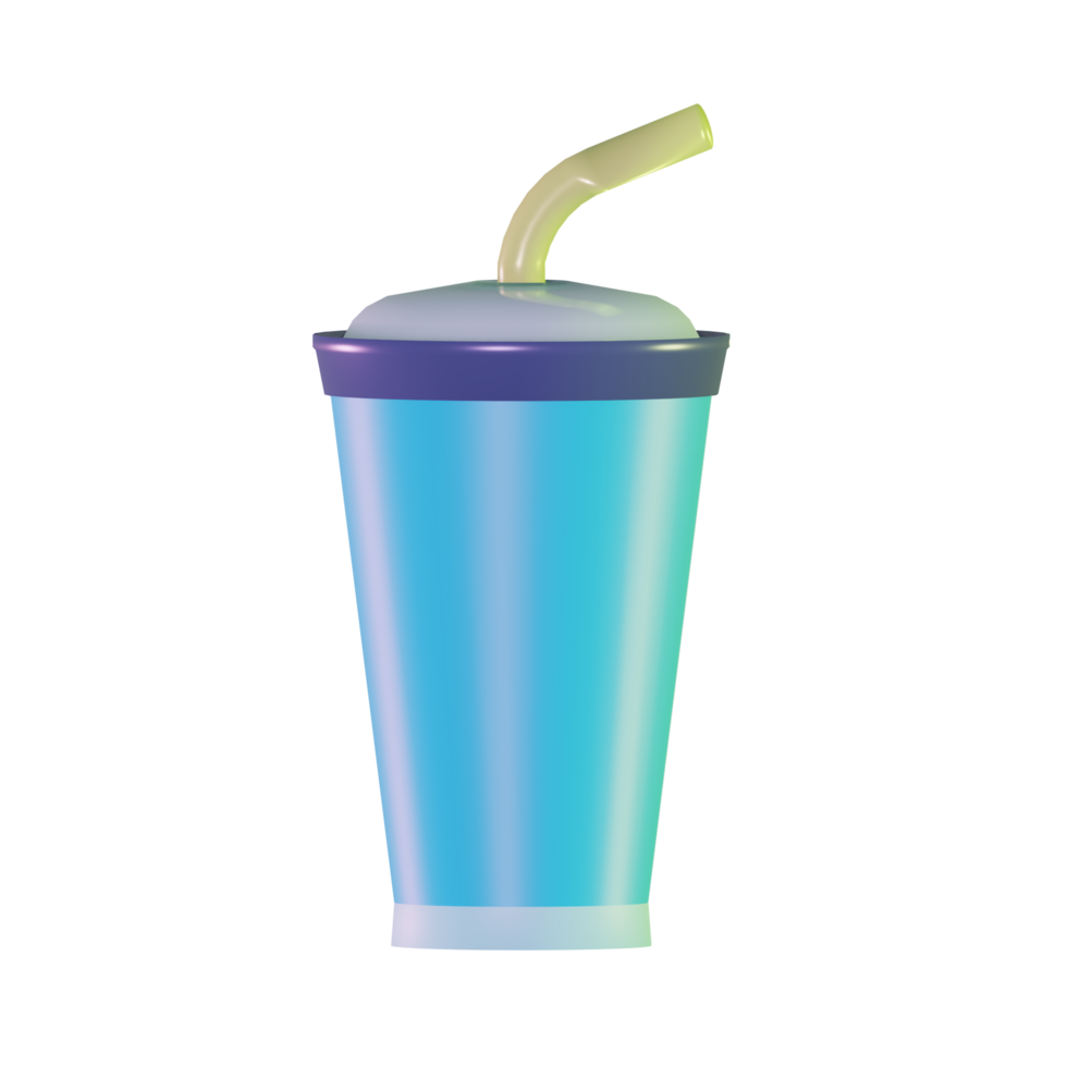 illustration bottle ice 3d design png