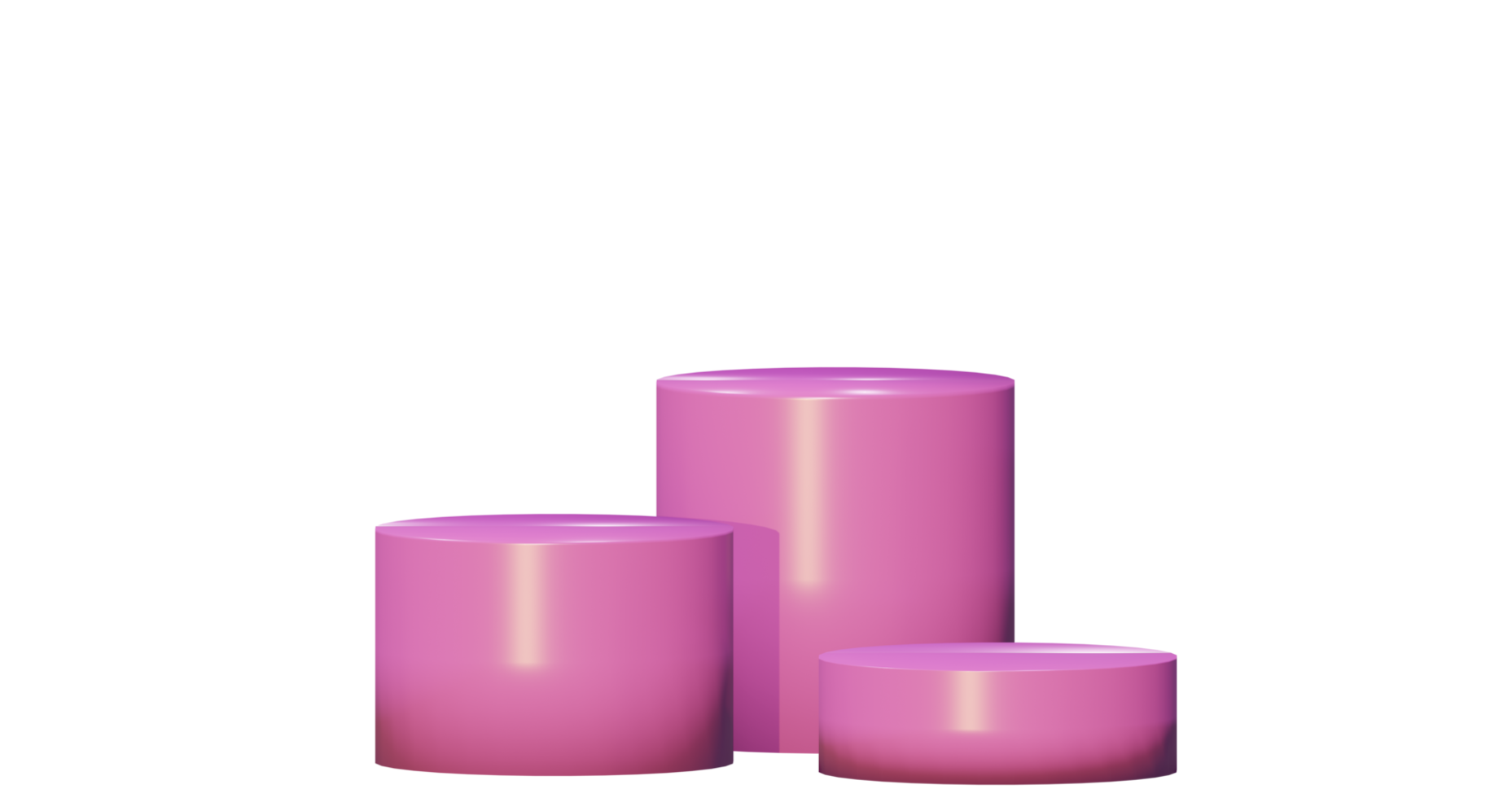 podium mockup design pink color png