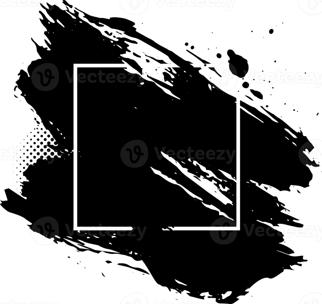 abstract brush stroke for copy space in retro comic style design png