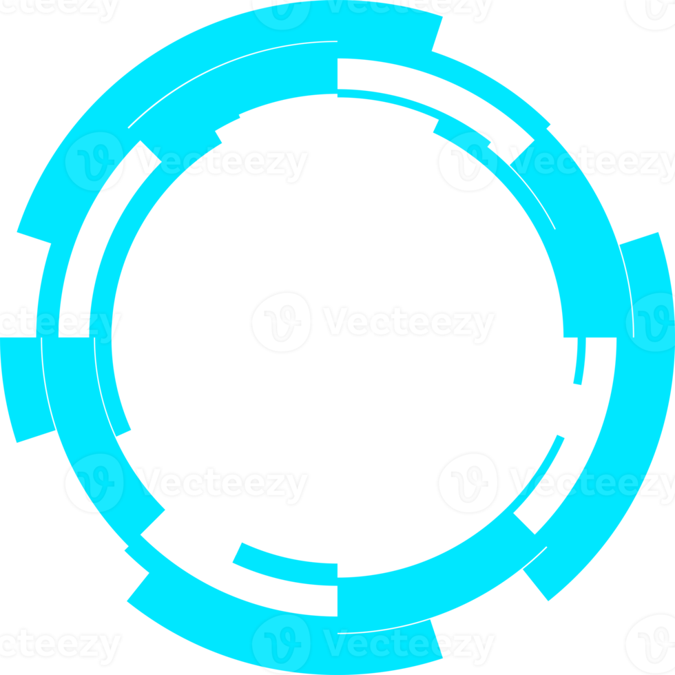 modern futuristic HUD interface design element for copy space png