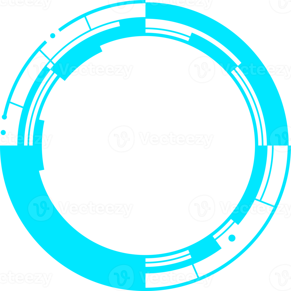 modern futuristic HUD interface design element for copy space png