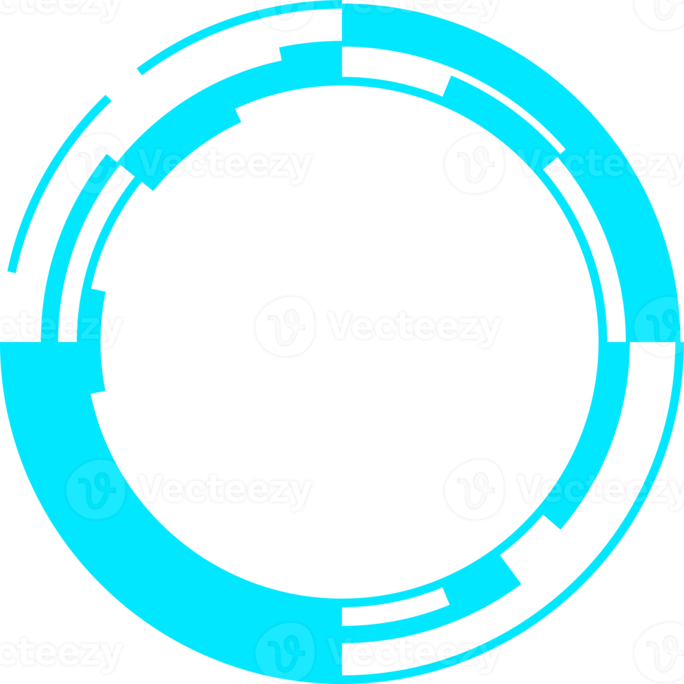 modern futuristic HUD interface design element for copy space png