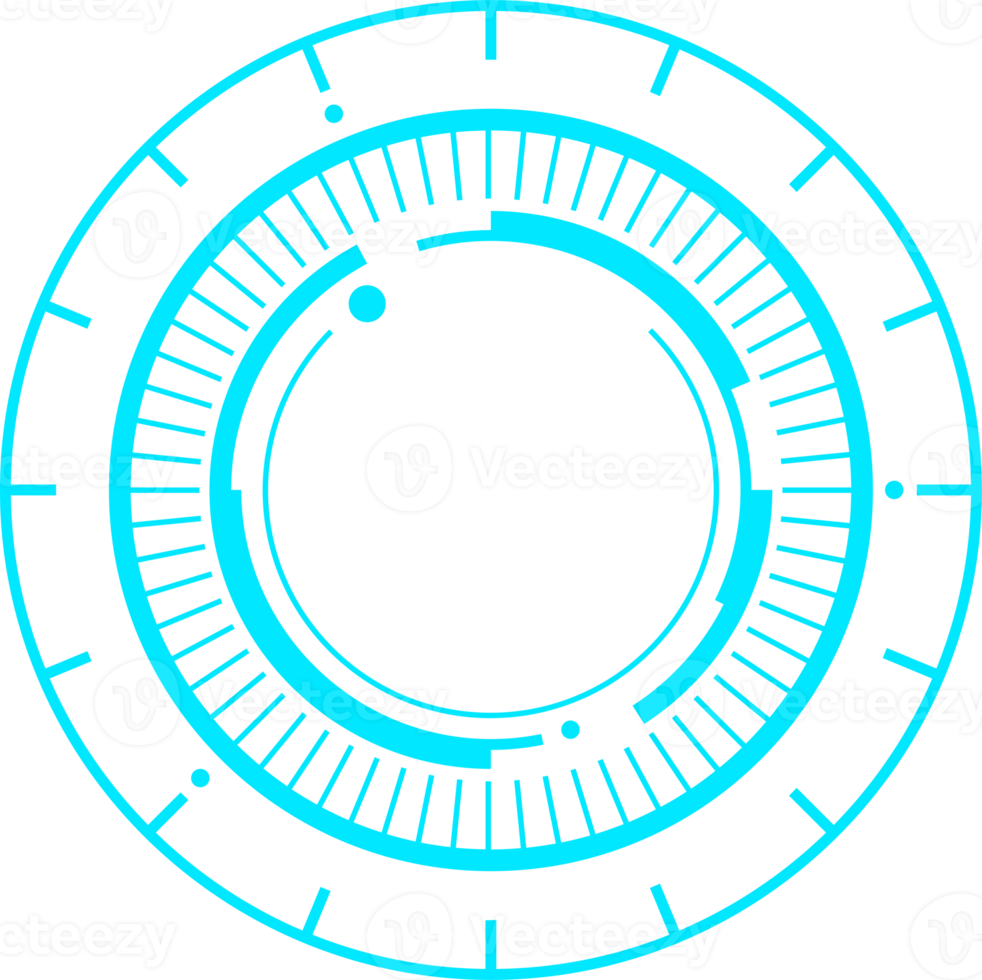 modern futuristic HUD interface design element for copy space png