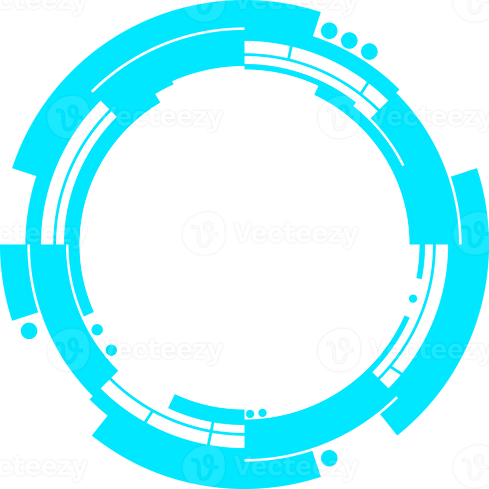 modern futuristic HUD interface design element for copy space png