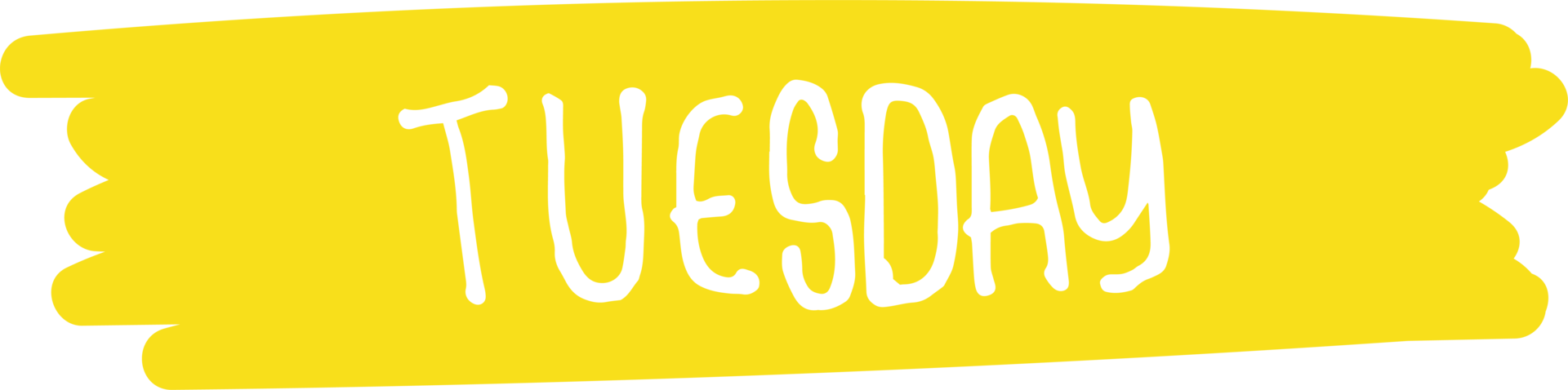 Tuesday, cute day text lettering for weekly planners png