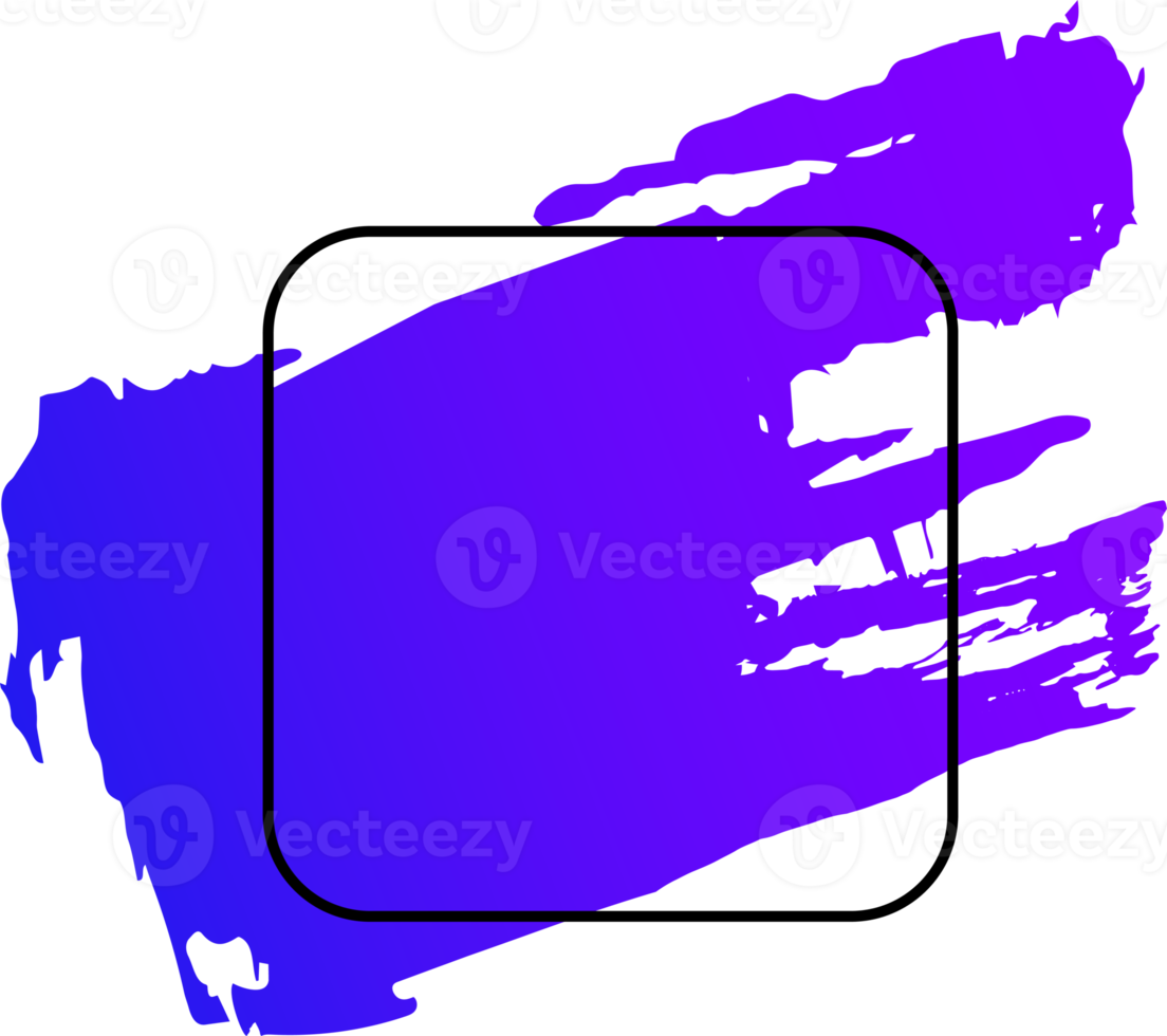 trendig abstrakt borsta stroke för kopia Plats ram png