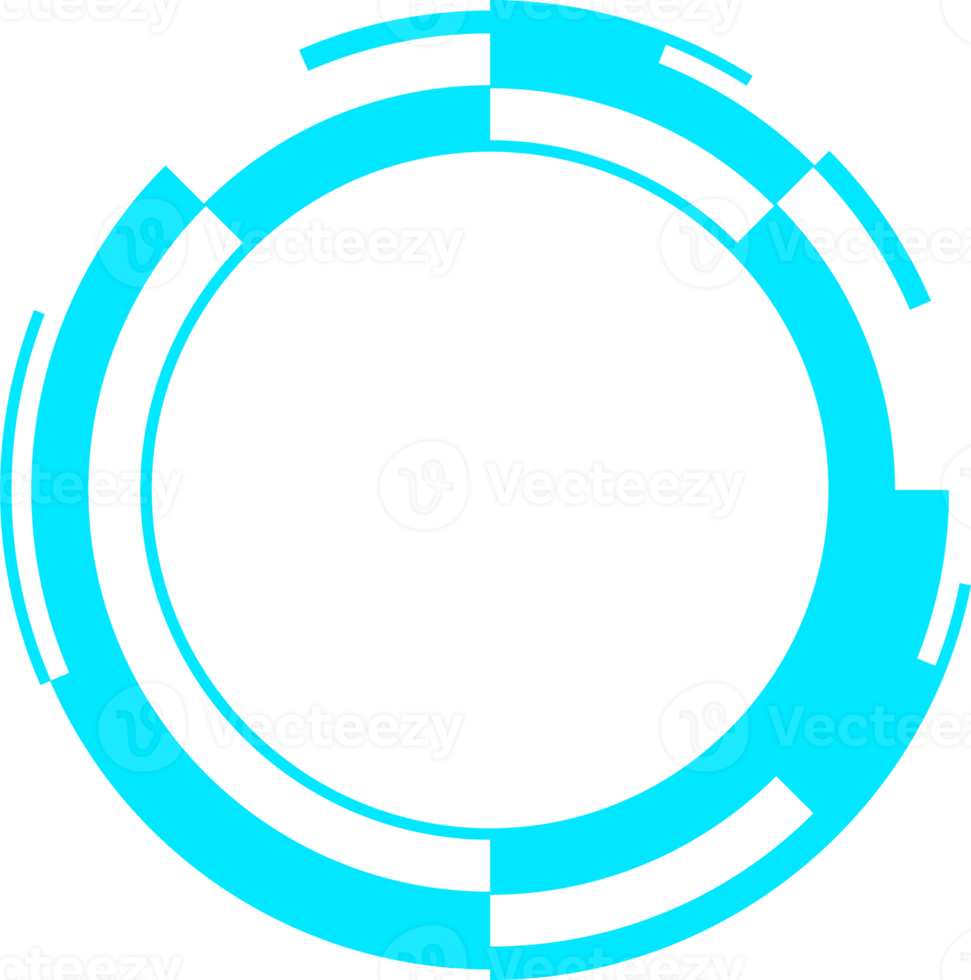 modern futuristic HUD interface design element for copy space png