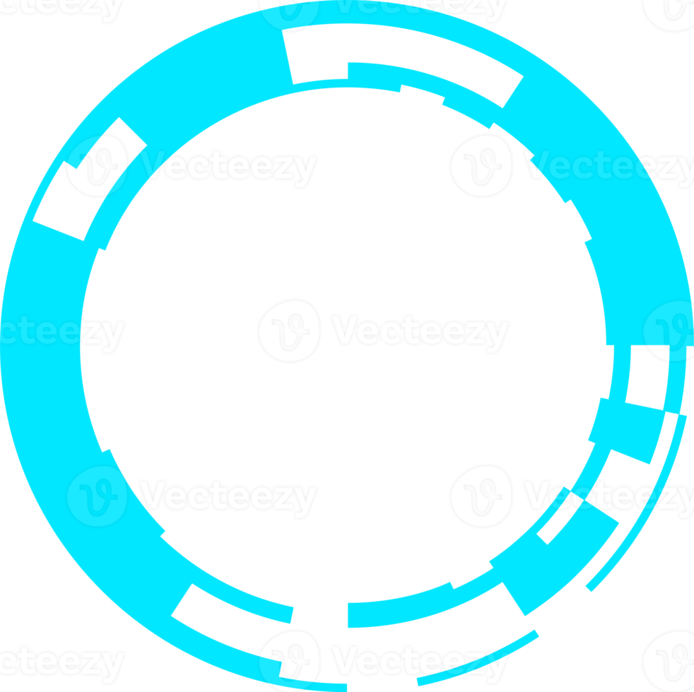 modern futuristic HUD interface design element for copy space png