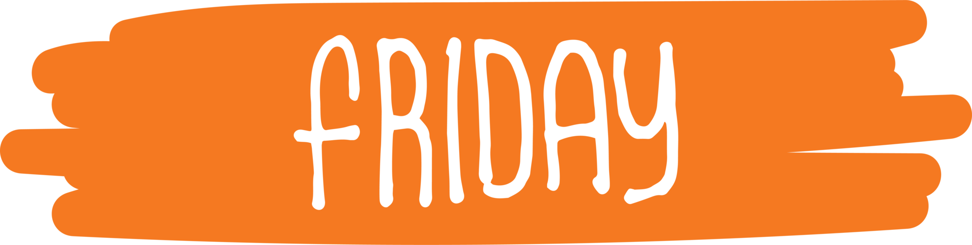 Friday, cute day text lettering for weekly planners png