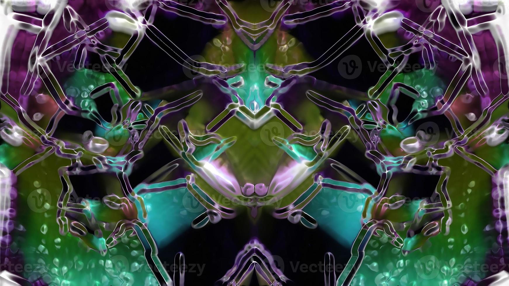 Digital Render Abstract Symmetric Kaleodiscope Pattern photo