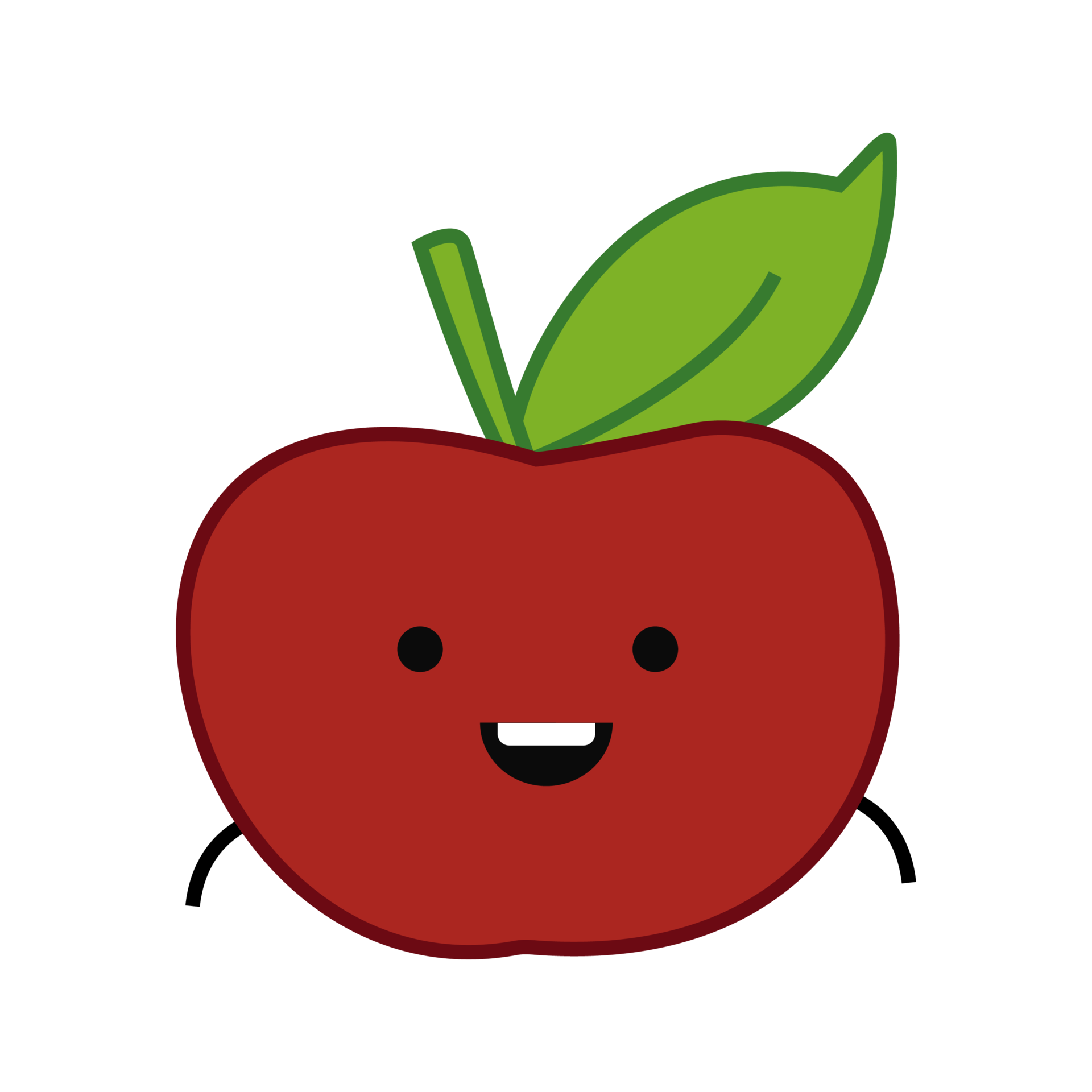 Free red apple cartoon 11029431 PNG with Transparent Background