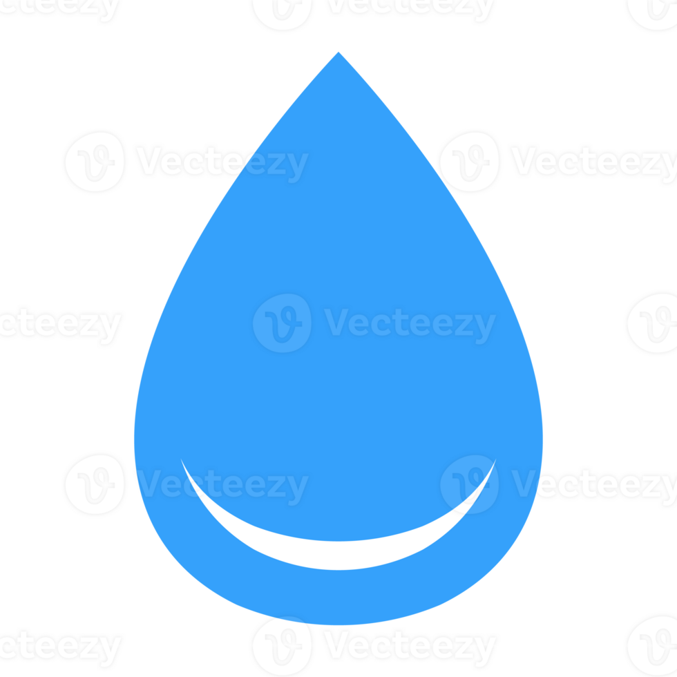 blue water drop for symbol design png