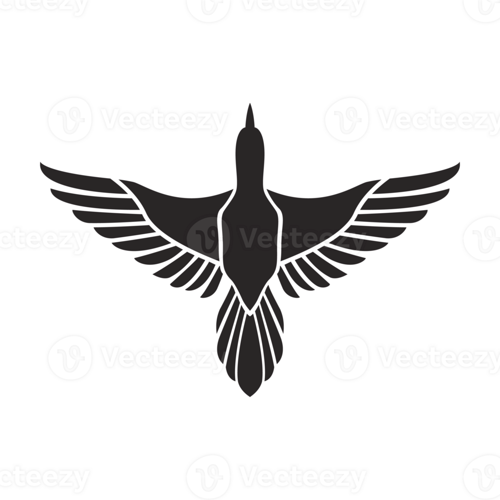 bird for symbol design in line and shape, luxury and minimalist animal