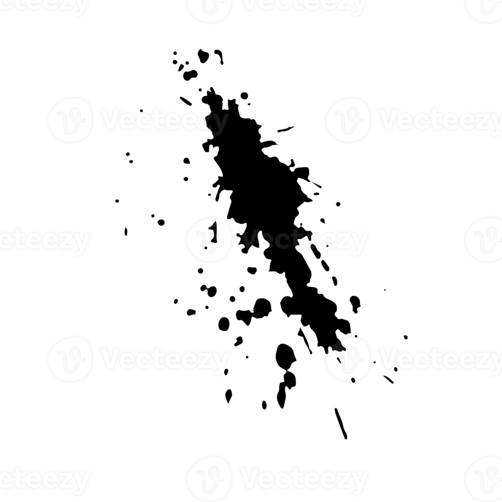 abstract black ink splash for design element 11030154 PNG