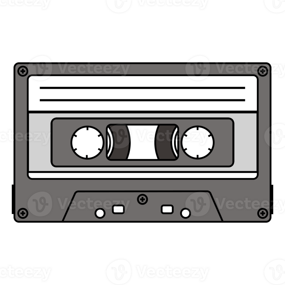 conception d'illustration de technologie de cassette old school. png