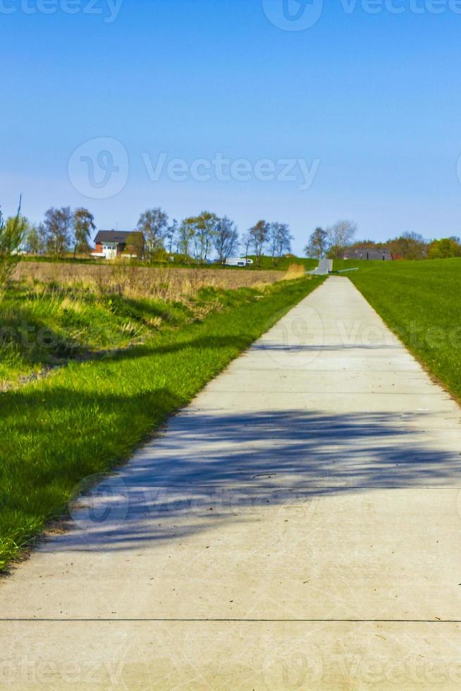 mar de wadden esteros costa sendero paisaje baja sajonia alemania. foto