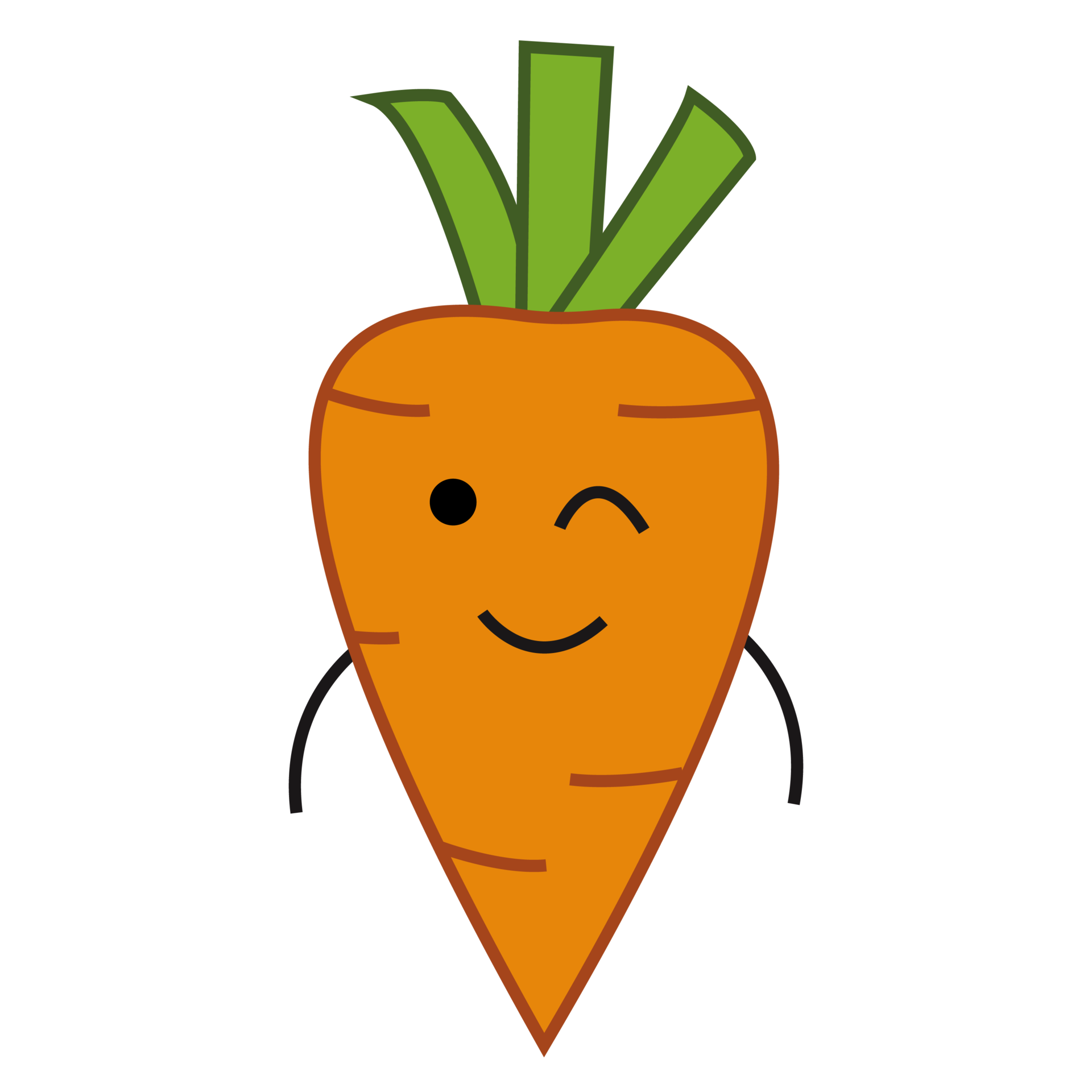 Free carrot cartoon character 11030440 PNG with Transparent Background