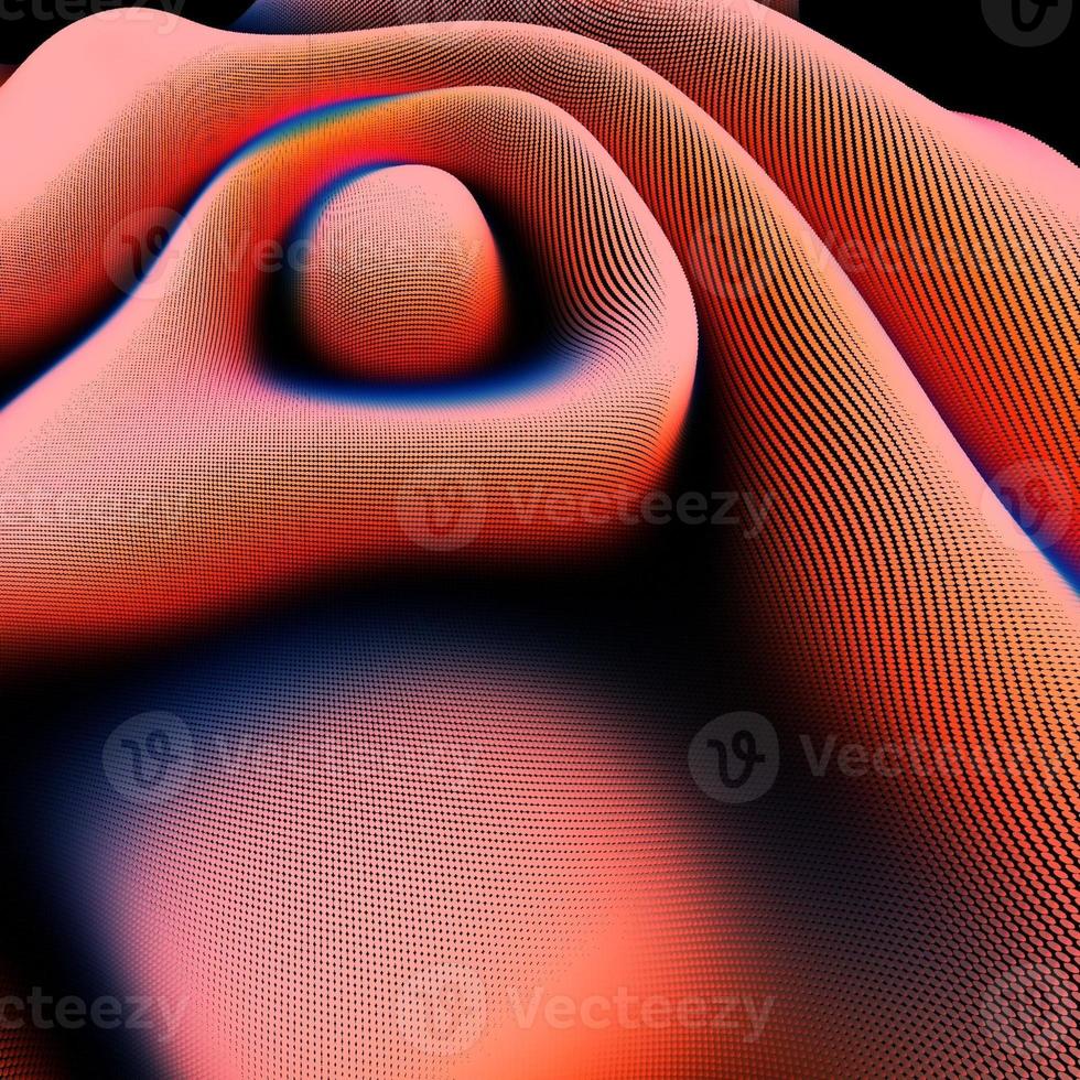 Colorful abstract 3D background. Modern 3D wavy background. Liquid pattern style. Suitable for book cover, poster, presentation, website, flyer, backdrop, backdrop, and social media templates. photo