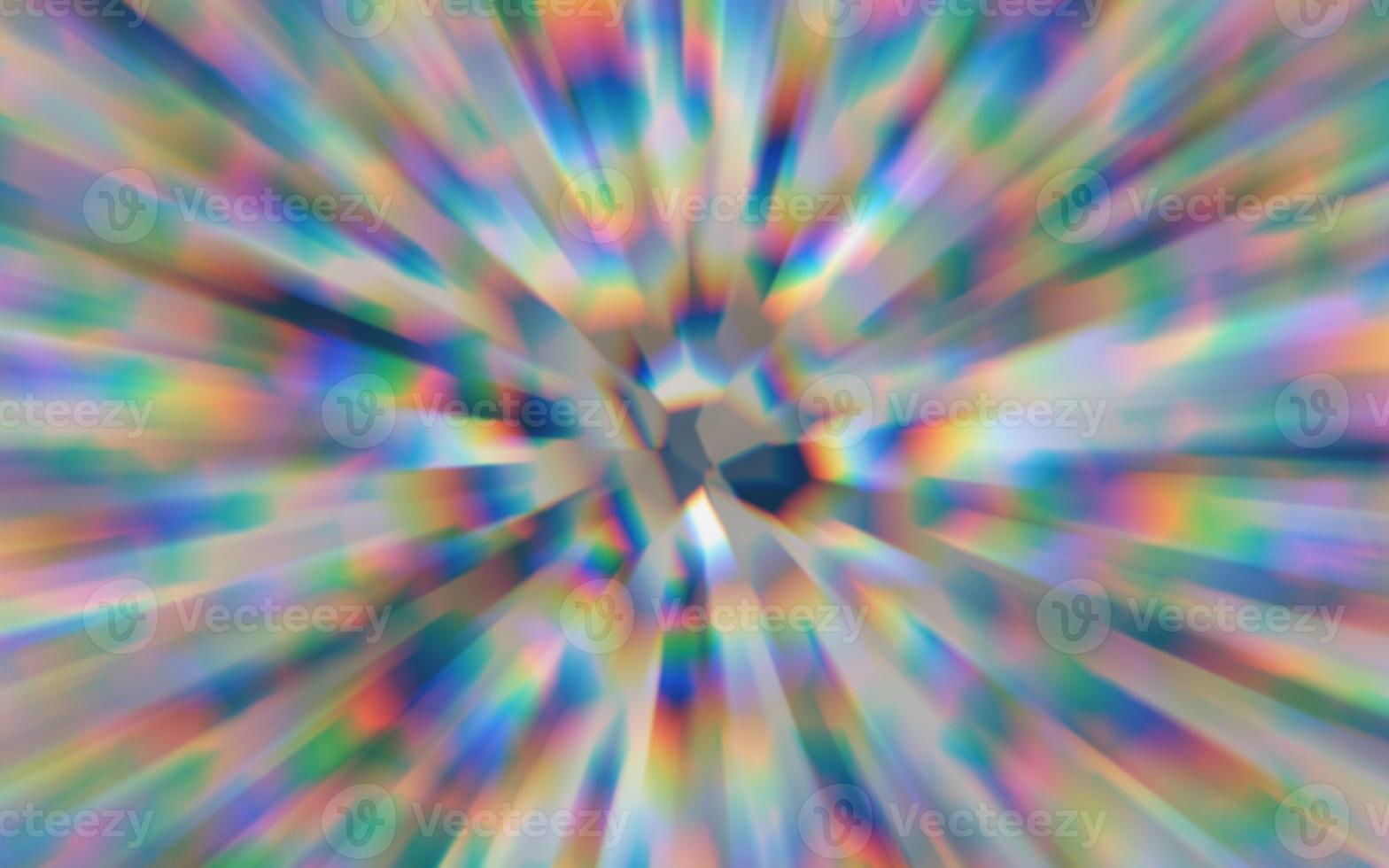 Beautiful blurred rainbow light refraction picture illustration background. Lens refraction effect. Colorful background design. Suitable for presentation background, book cover, poster, backdrop, etc. photo