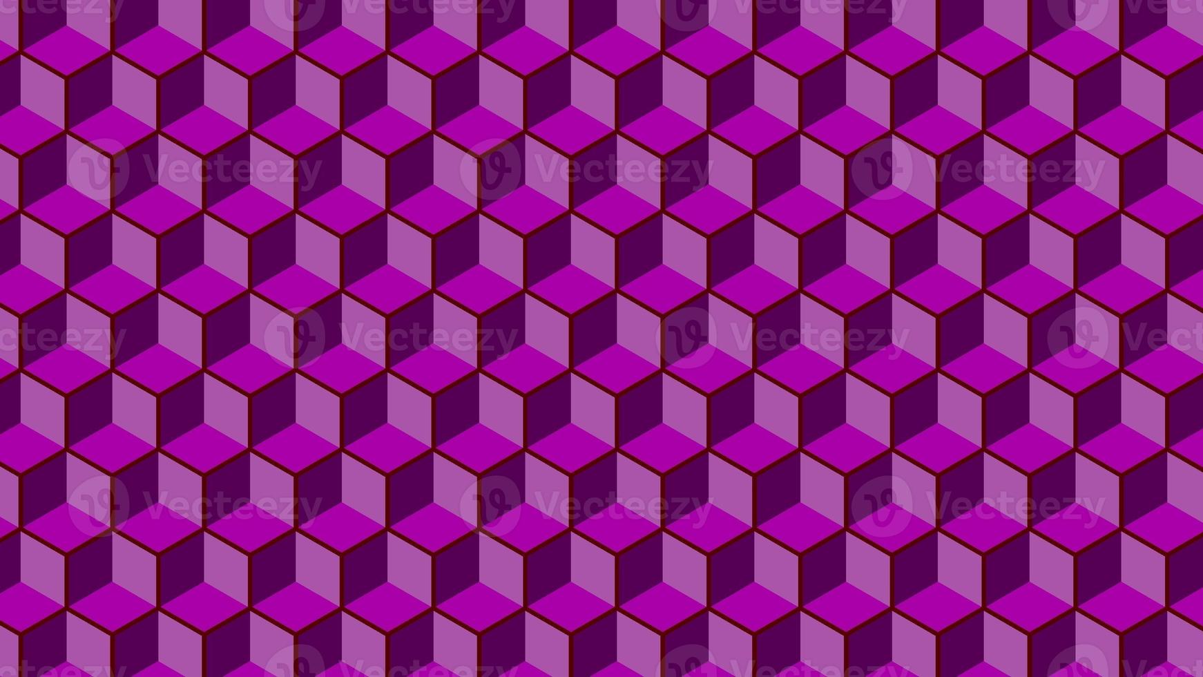 Modern and futuristic geometric hex cube background pattern. photo