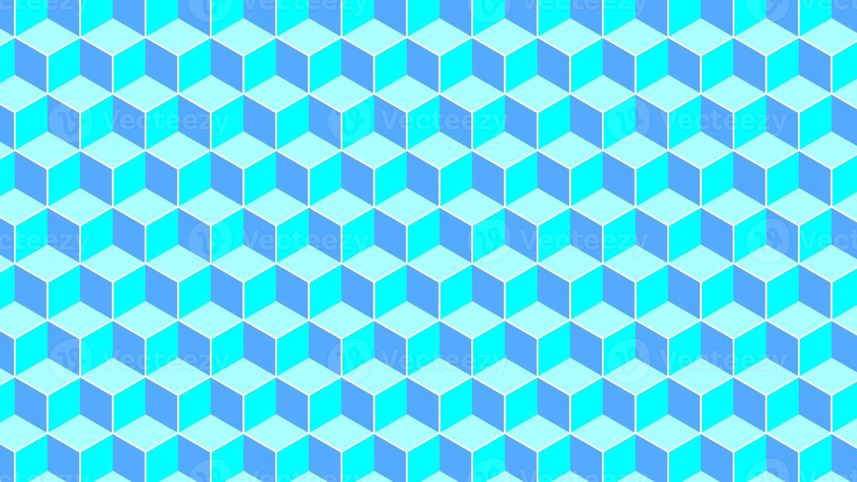 Modern and futuristic geometric hex cube background pattern. photo