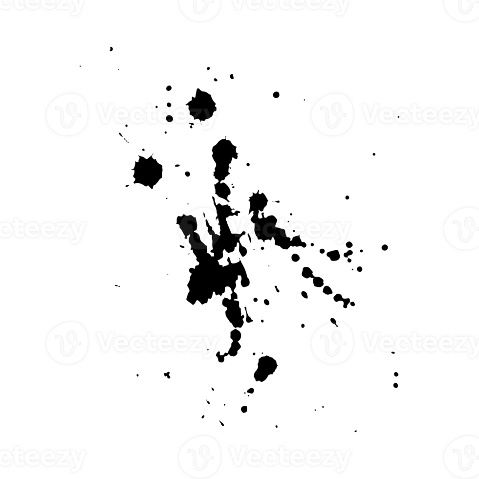 abstract black ink splash for design element 11031582 PNG