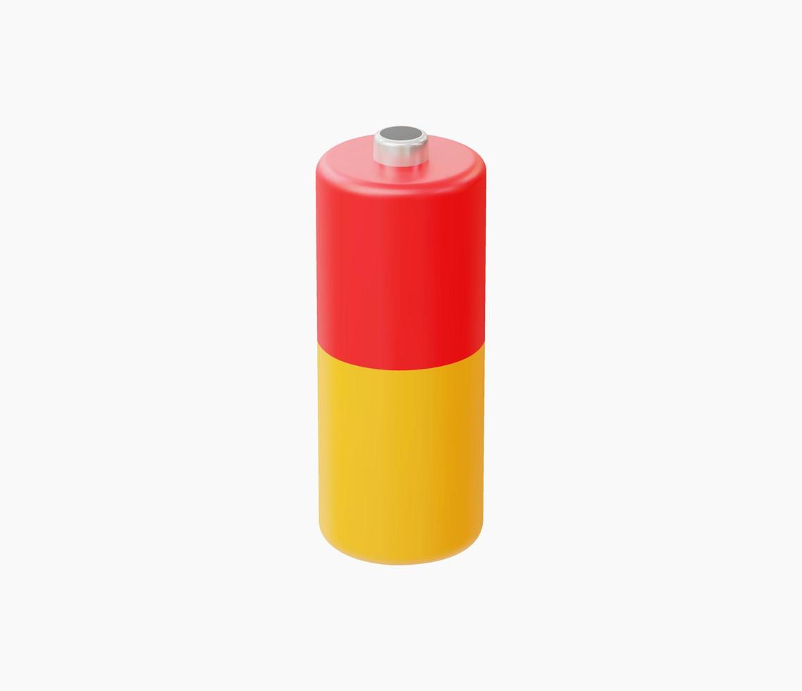 3d Realistic Battery Icon vector illustration.