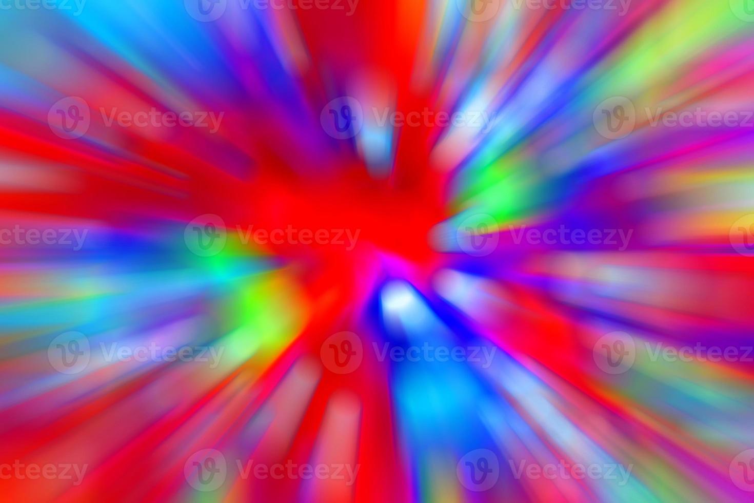 Abstract background of Blurry colorful of motions neon LED lights. photo