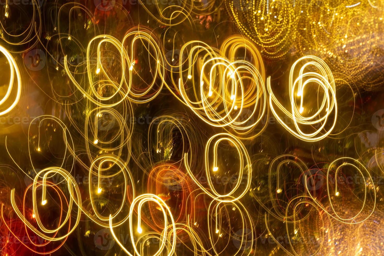 Long exposure neon lights texture. Abstract colourfull neon light photo