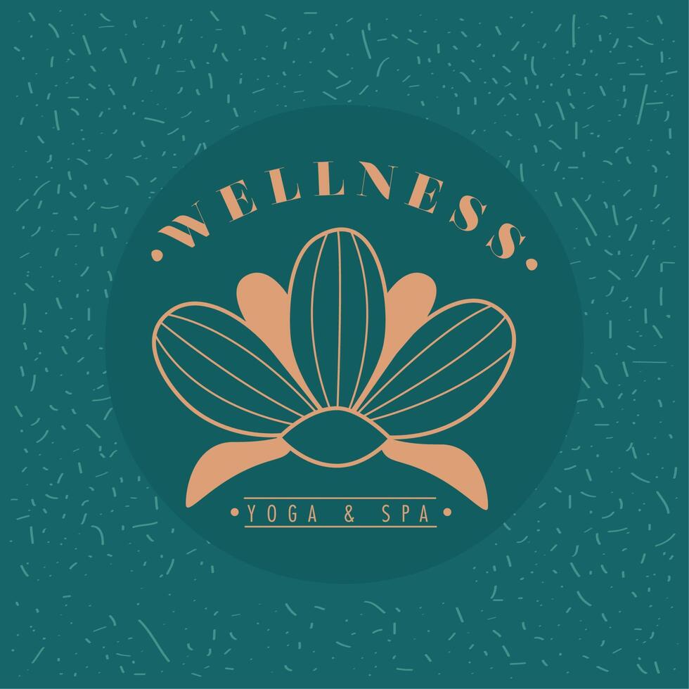 yoga and spa service vector