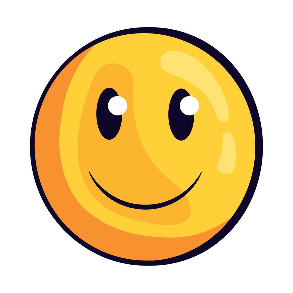 emoji cara feliz vector