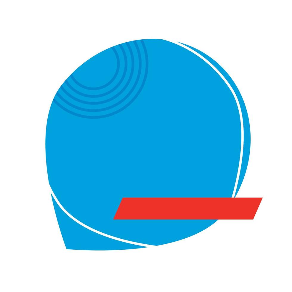 banner comercial círculo azul vector