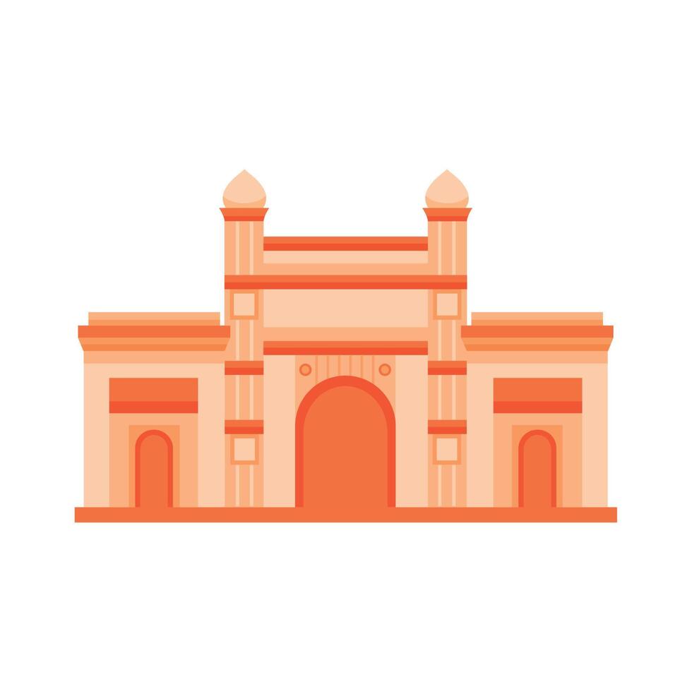 indian temple building vector