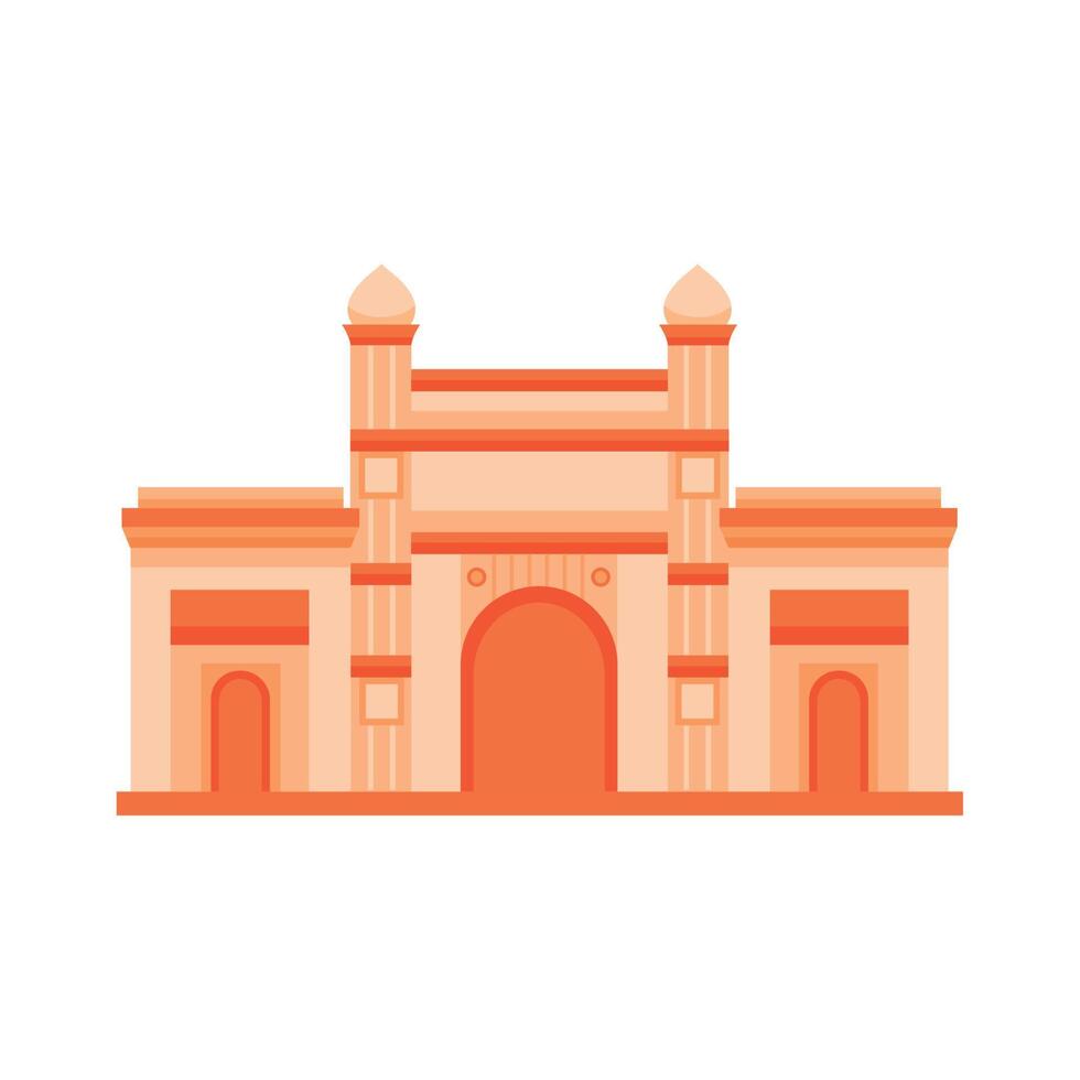 indian temple building vector