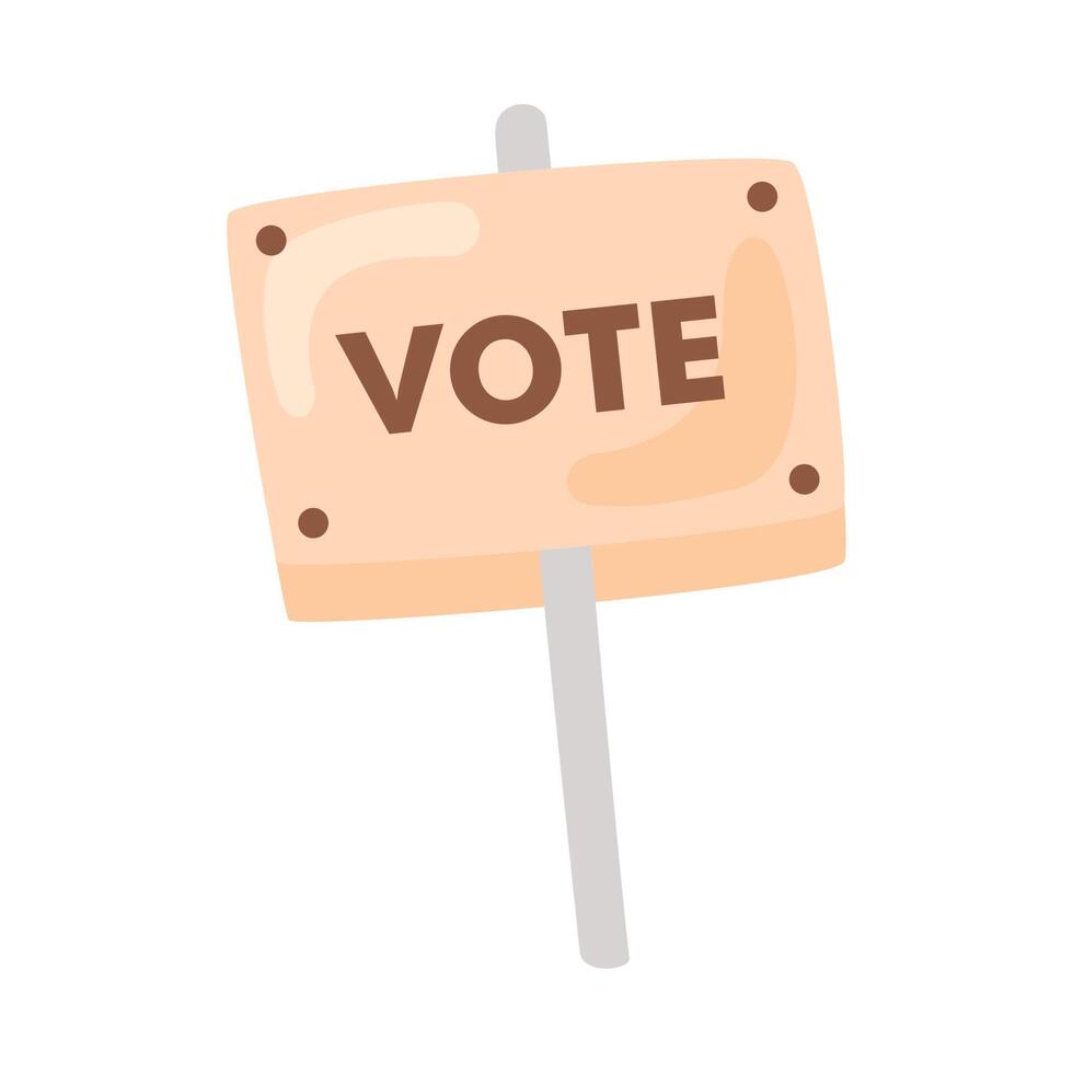 banner with vote word vector