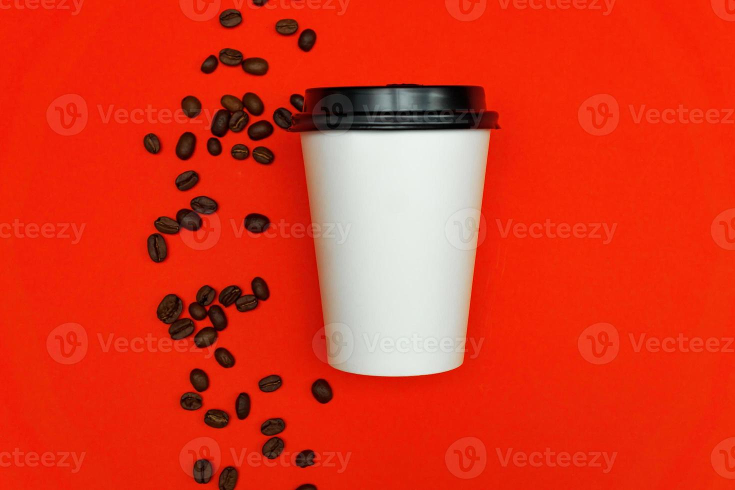 take away coffee cup empty blank copy space for your design text or banner of brand photo