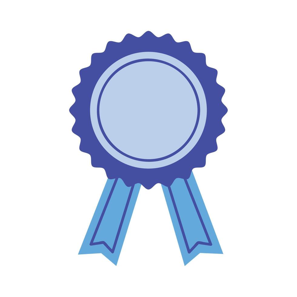 blue medal award vector