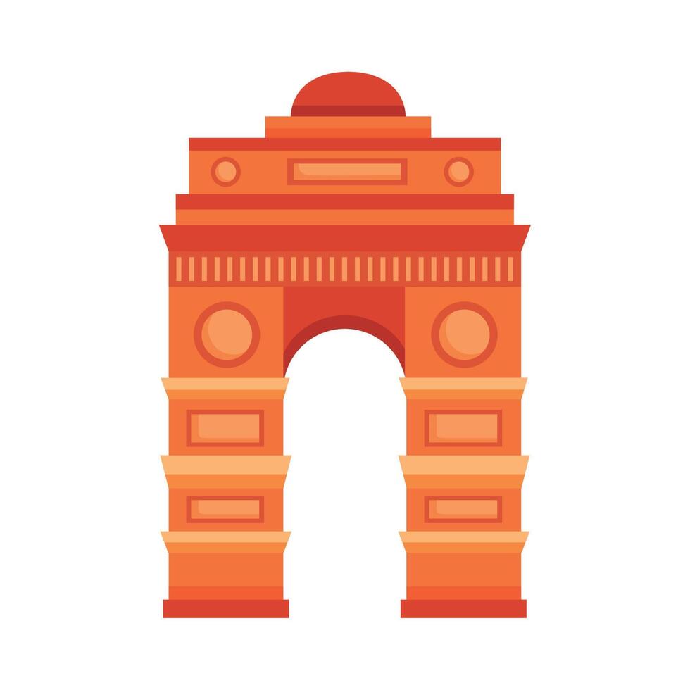 india gate landmark vector