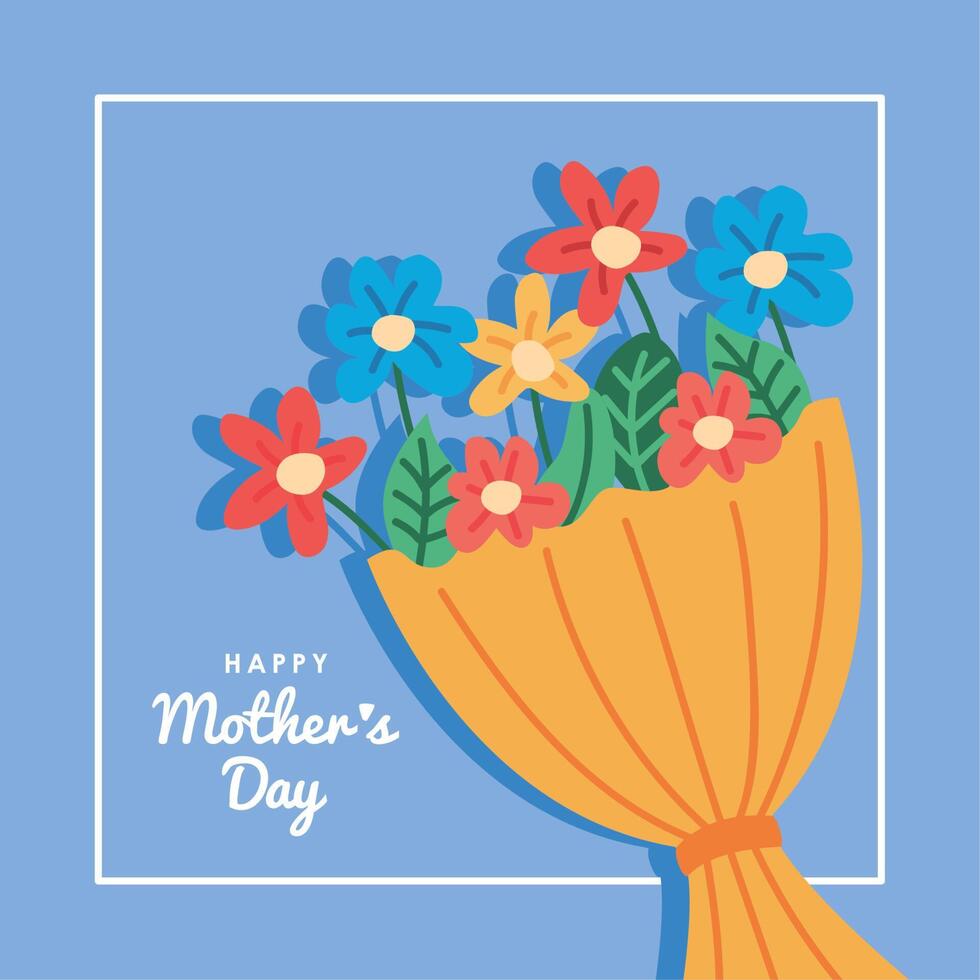 mothers day frame vector