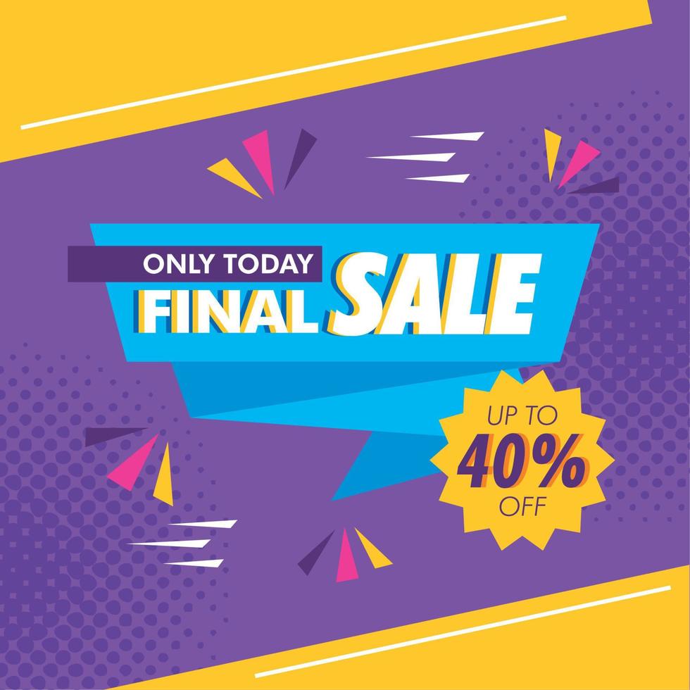 final sale banner vector