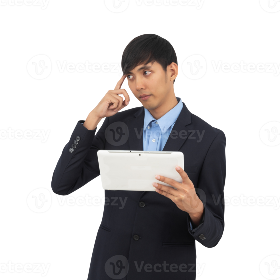 Handsome asian business man cutout, Png file