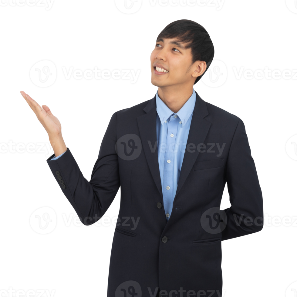 Handsome asian business man cutout, Png file