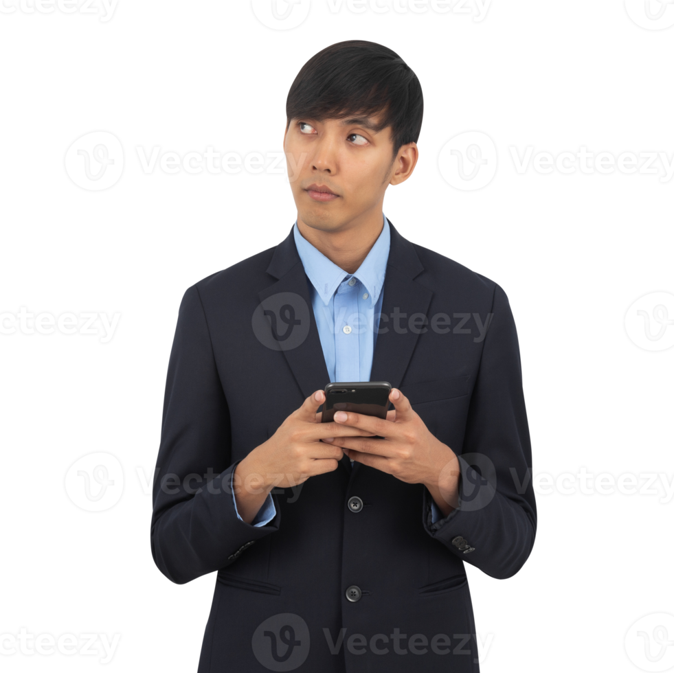 Handsome asian business man cutout, Png file
