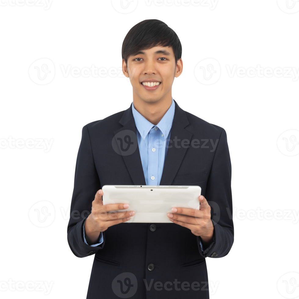 Handsome asian business man cutout, Png file