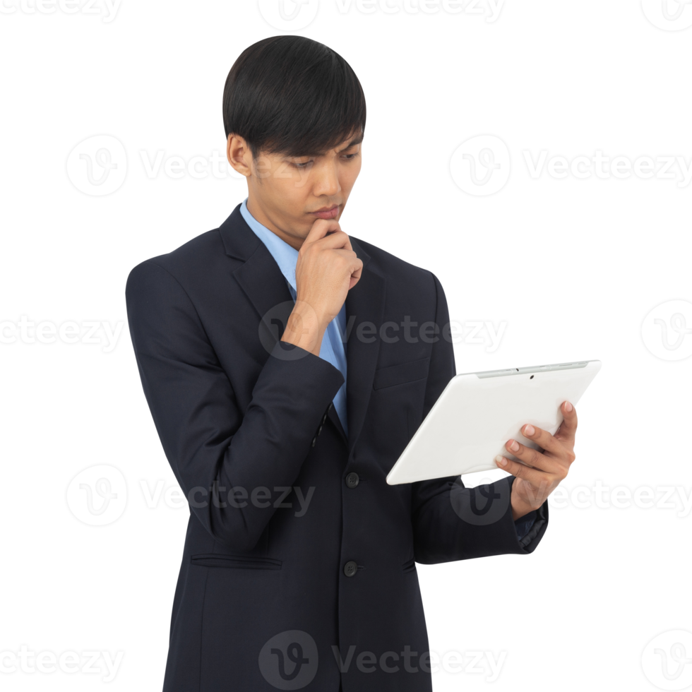 Handsome asian business man cutout, Png file